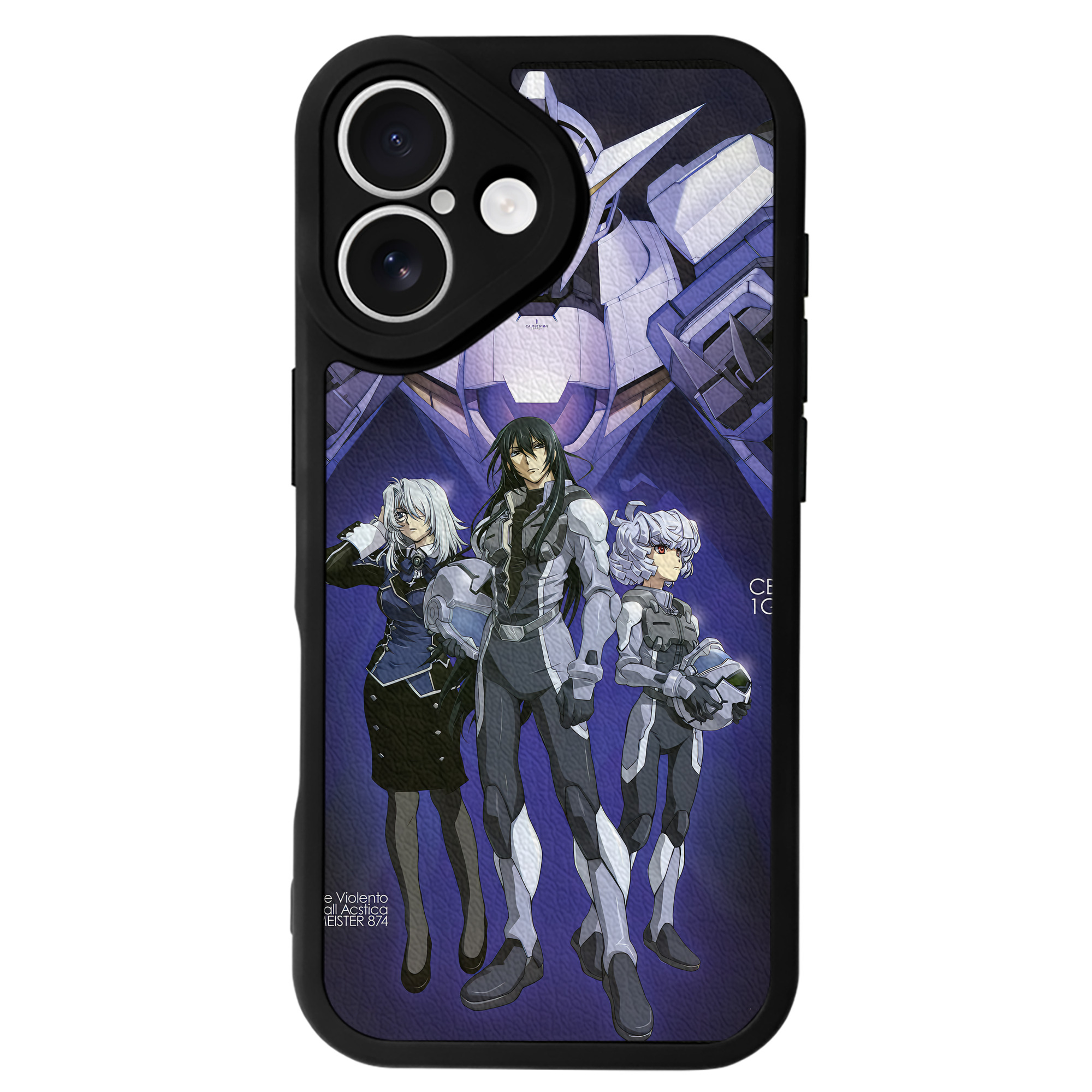 （画像用） 機動戦士ガンダム Mobile Suit Gundam 【iPhone 16シリーズ対応】シリコンスマホケース（レザー調） 材質：シリコン